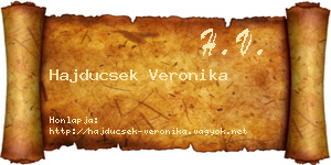 Hajducsek Veronika névjegykártya